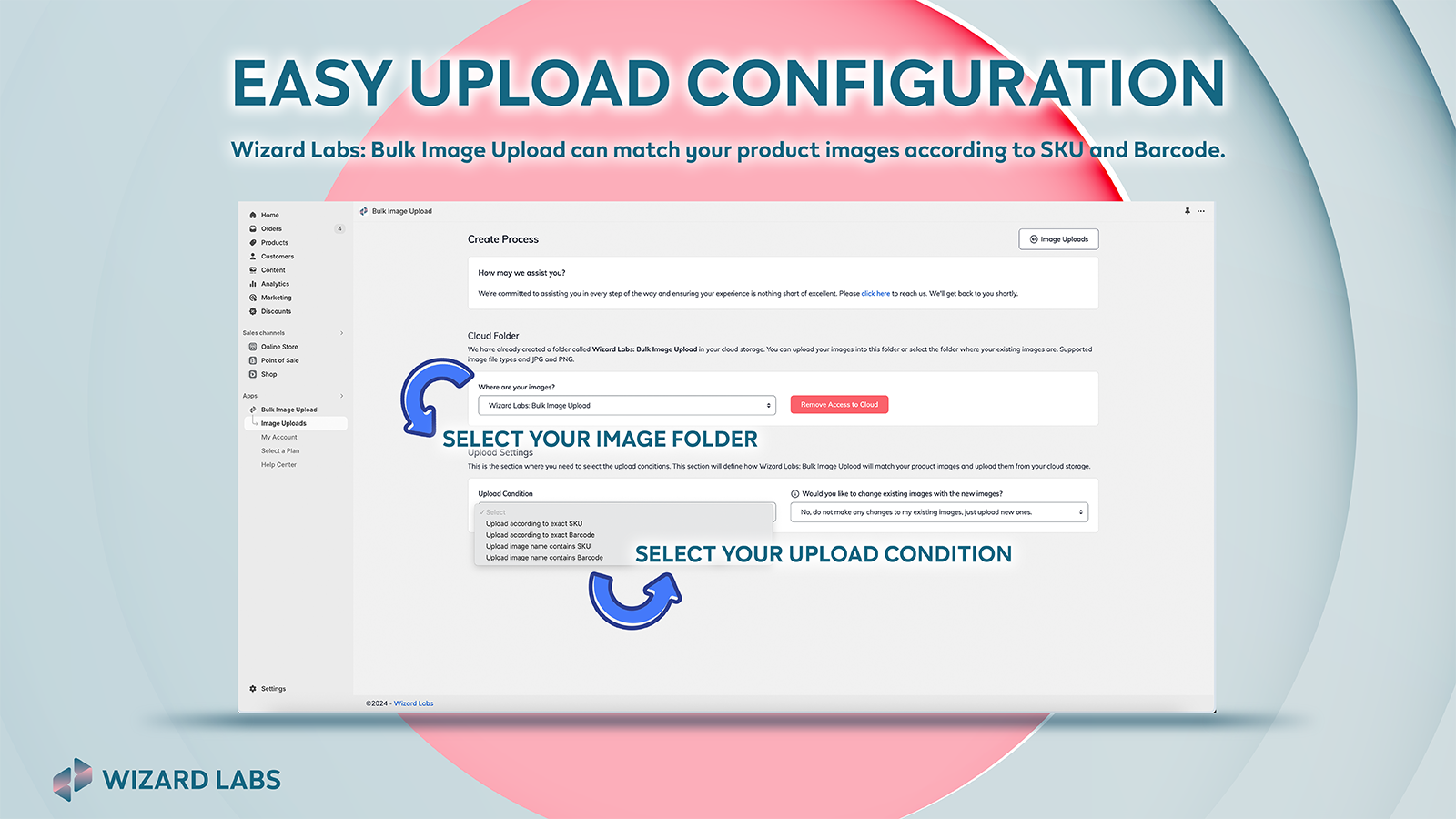 Super easy bulk upload configuration.
