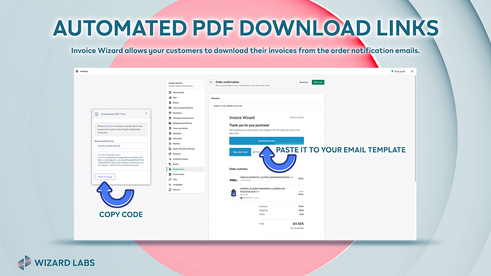 Automated PDF Download Links.